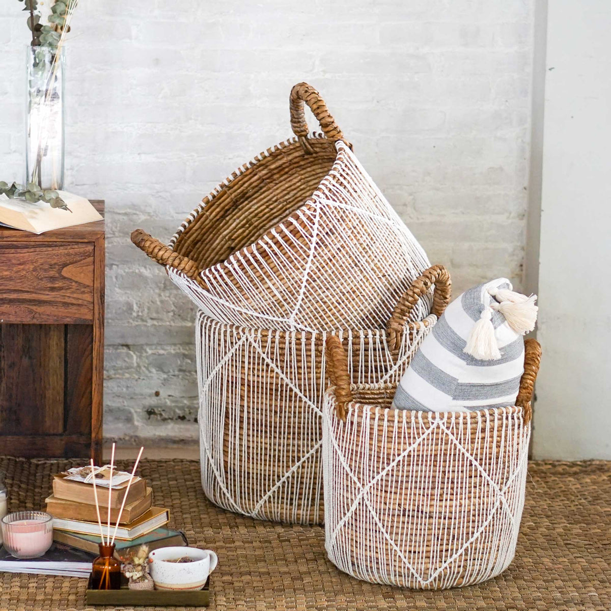 Rambo Macrame Basket - Large