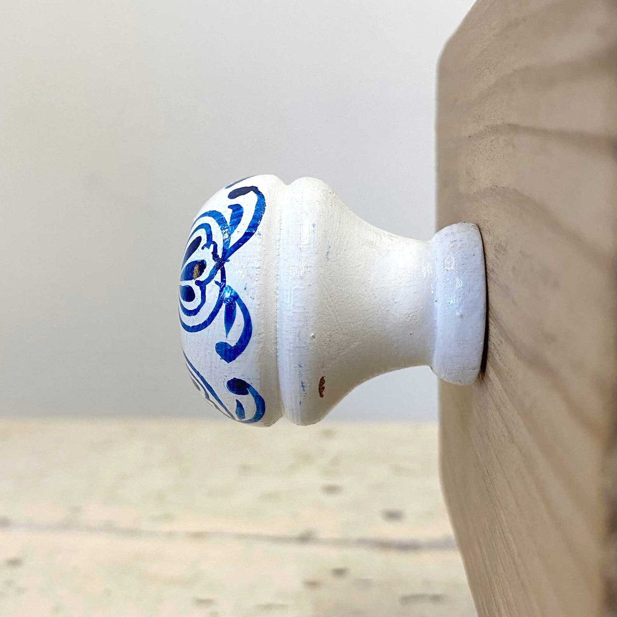 Santorini Blue C Knob - 3.5cm