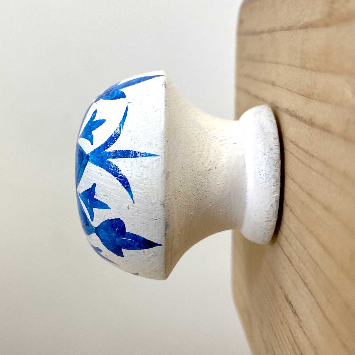Santorini Blue A Knob - 5cm