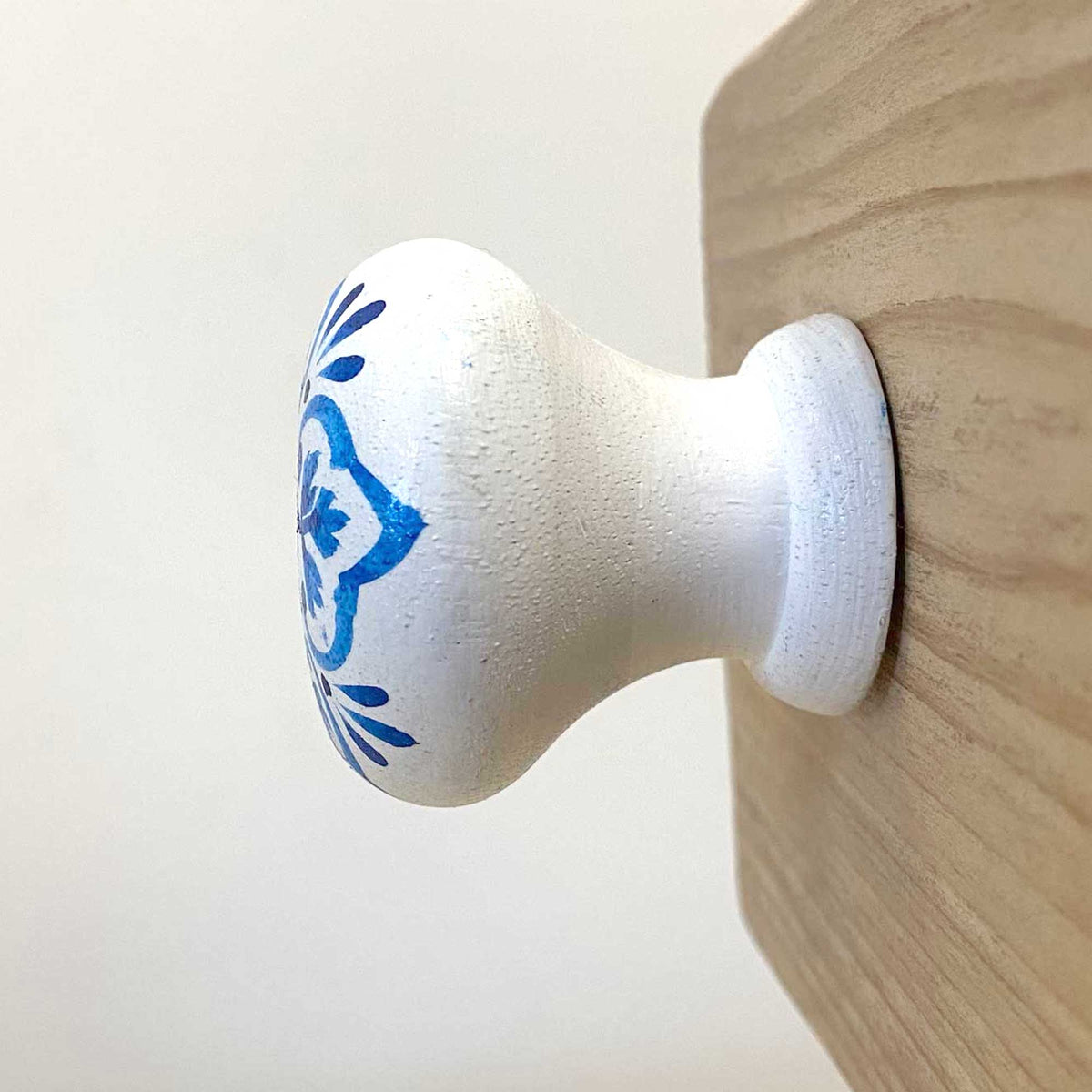 Santorini Blue B Knob - 4.5cm