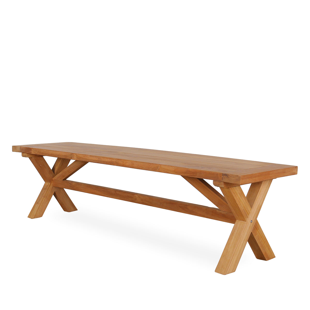 Mandalay Cross Leg Bench 180cm - Teak