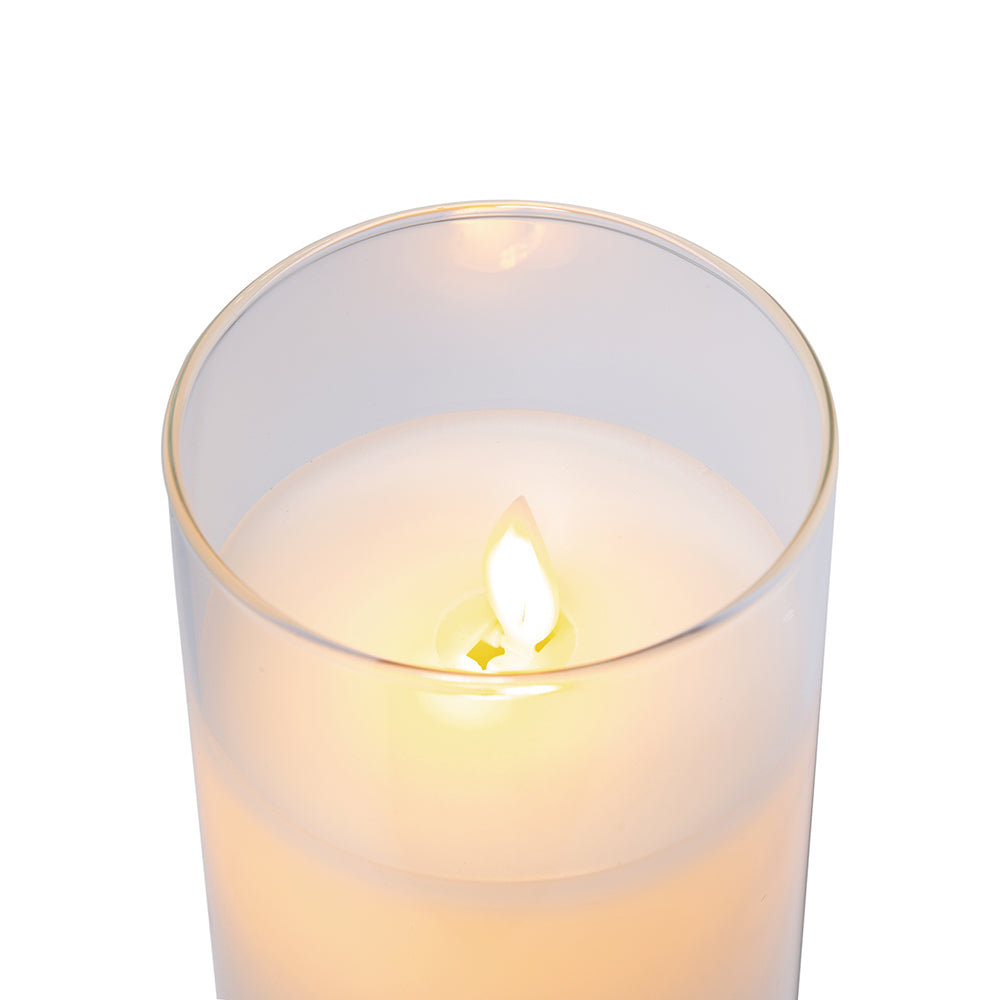 LED Candle with Remote Set of 3 - White