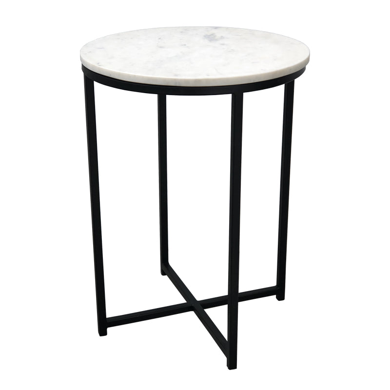 Ella Marble Side Table - Black