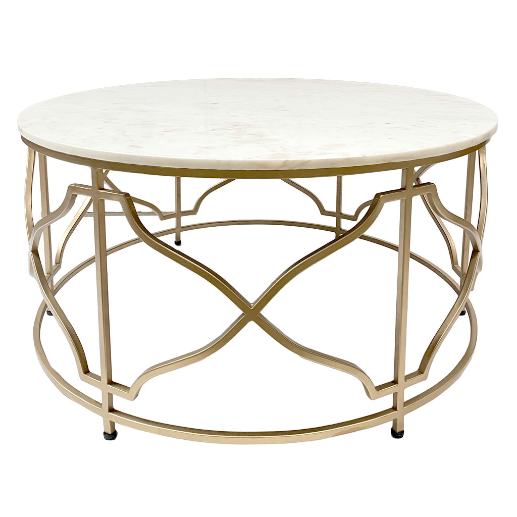 Melrose Marble Coffee Table - Gold
