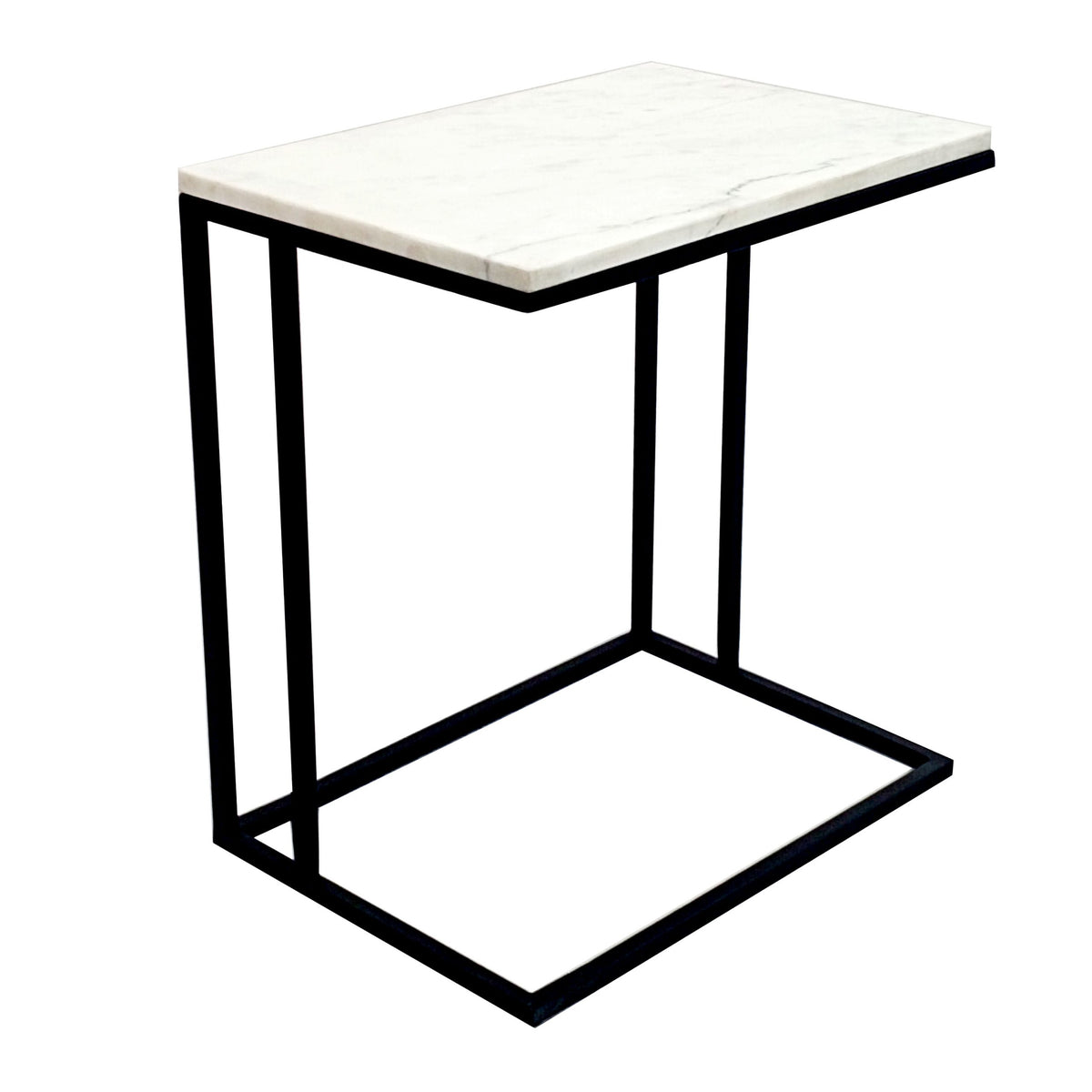 Ella Marble C Side Table - Black