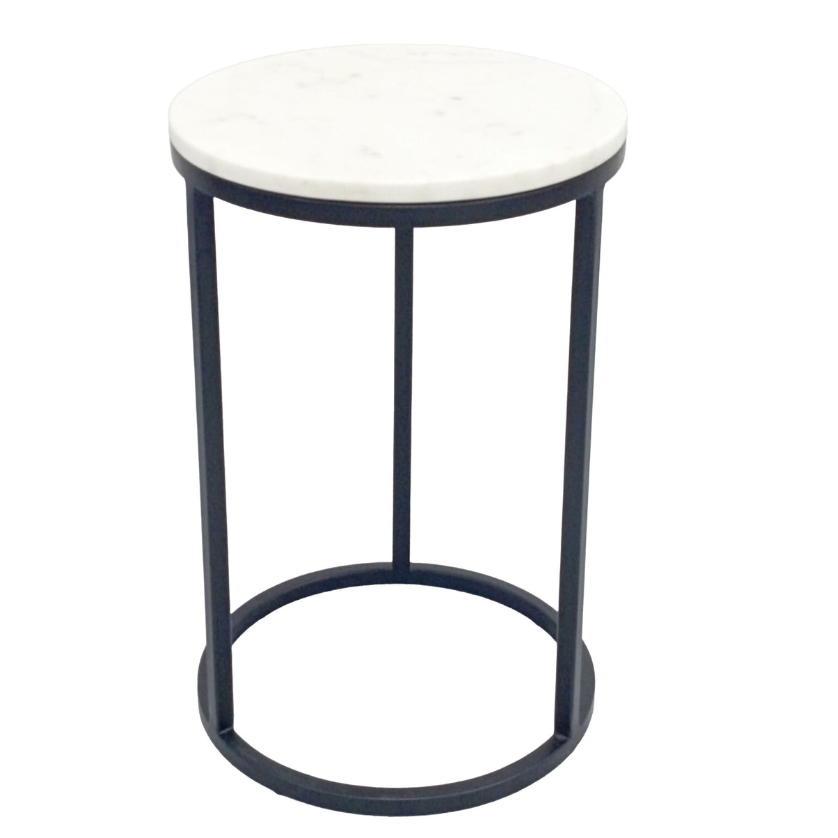 Como Marble Small Side Table - Black
