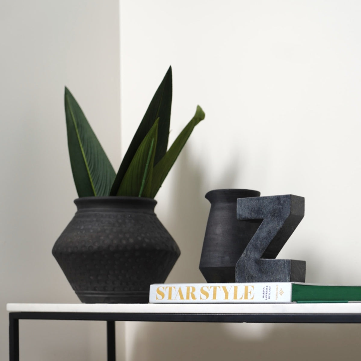 Orso Black Terracotta Vase