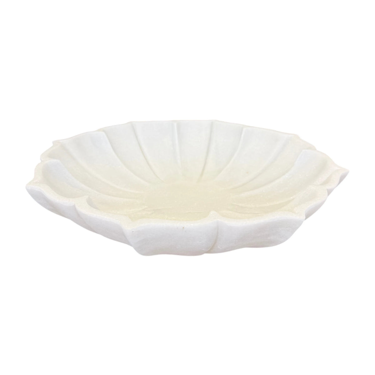 Abey Marble Lotus Bowl - 30cm