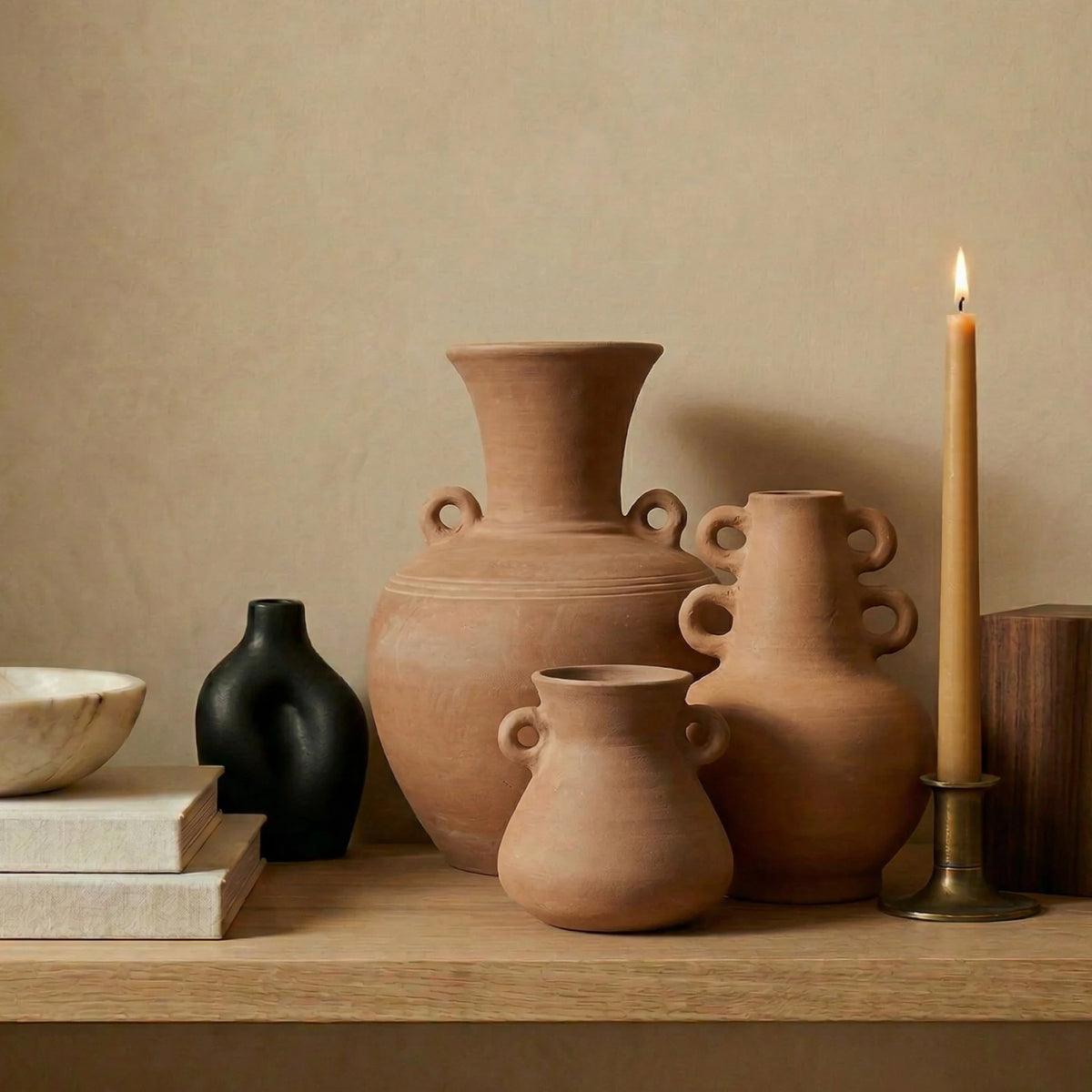 Albon Terracotta Vase - Large