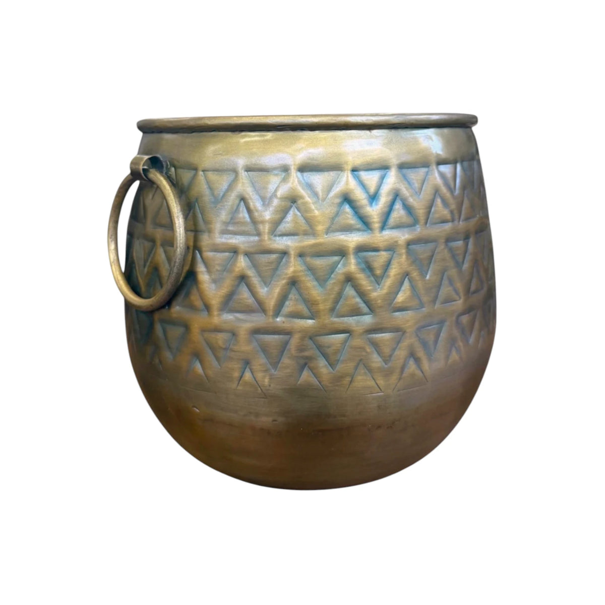 Azure Brass Iron Planter - Extra Small