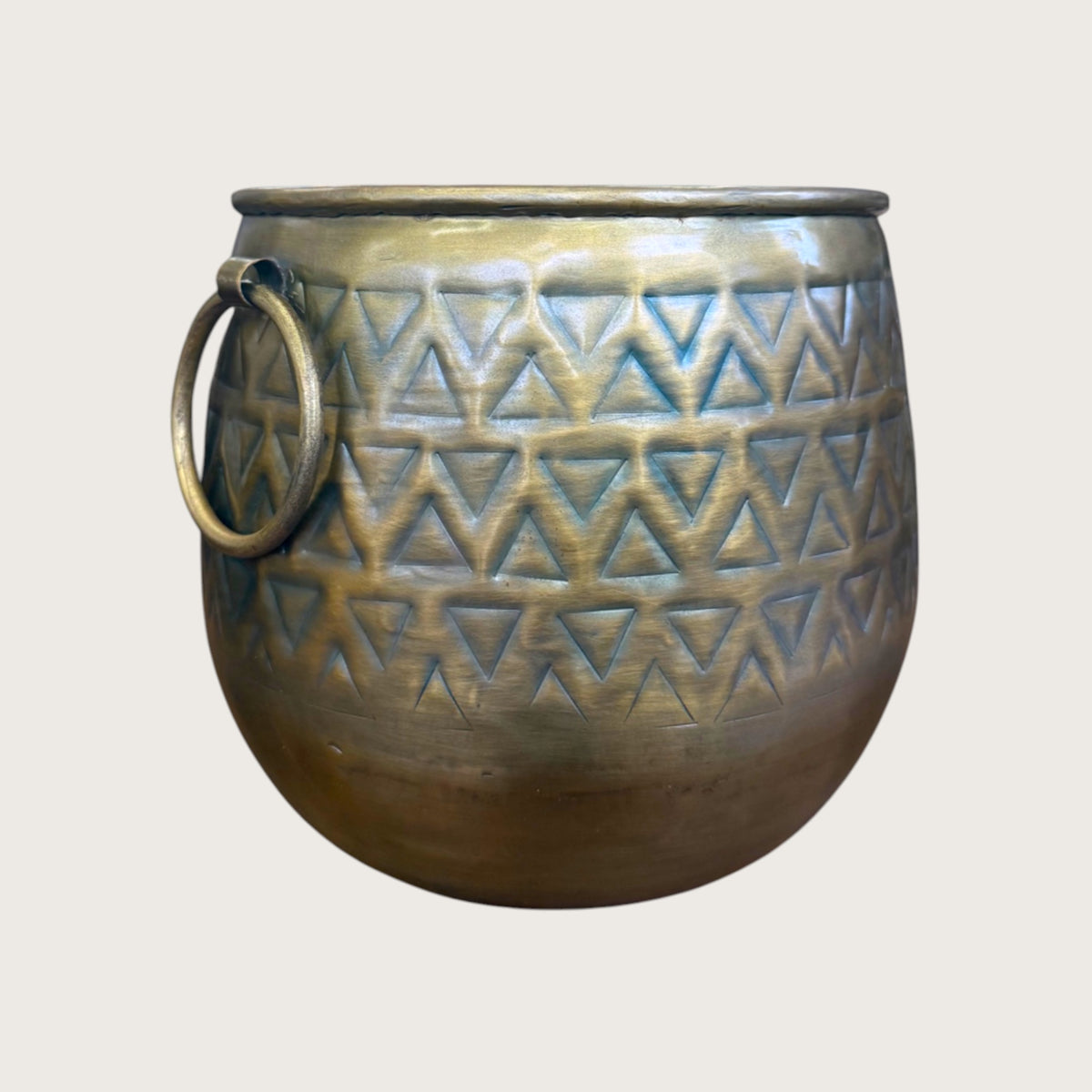 Azure Brass Iron Planter - Small