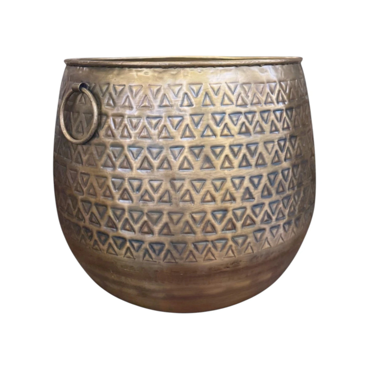 Azure Brass Iron Planter - Medium