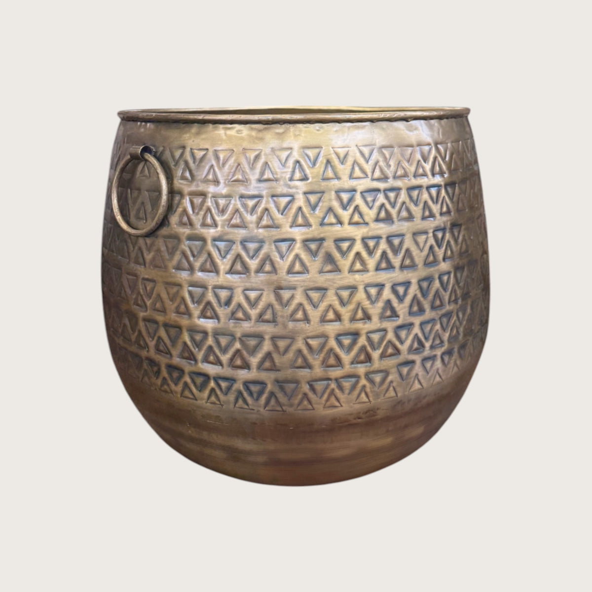 Azure Brass Iron Planter - Medium