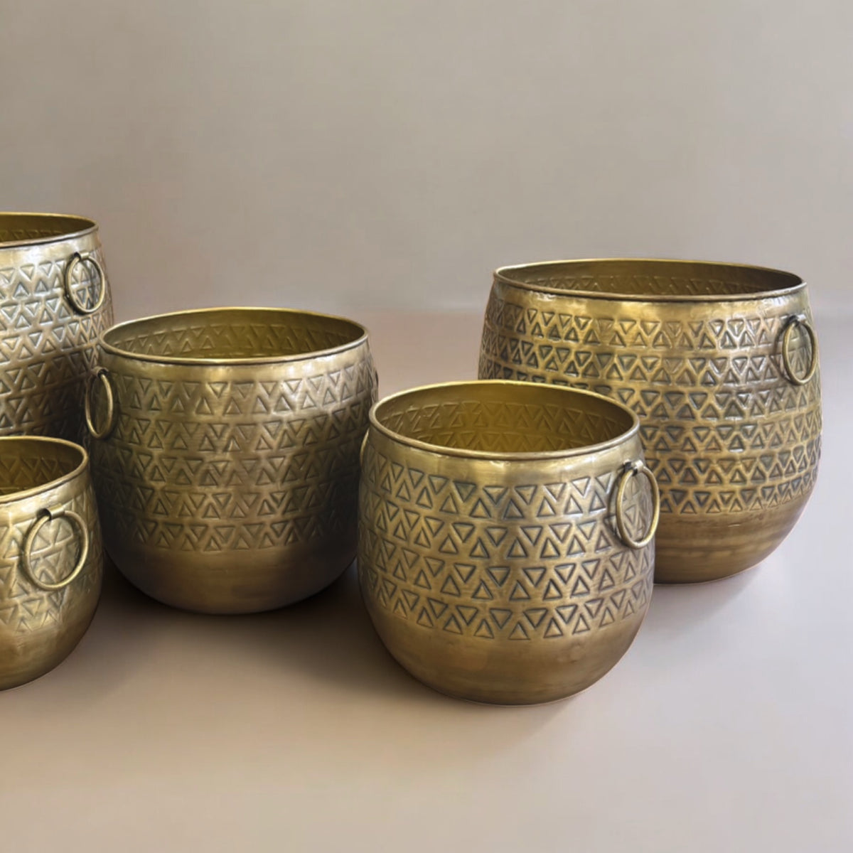 Azure Brass Iron Planter - Extra Small