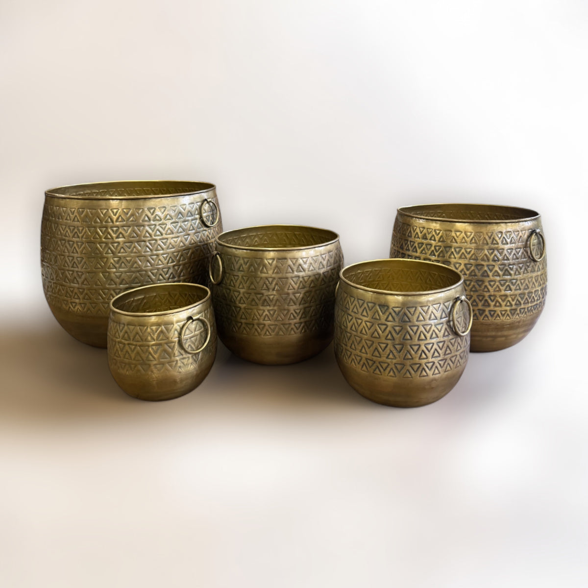 Azure Brass Iron Planter - Extra Small