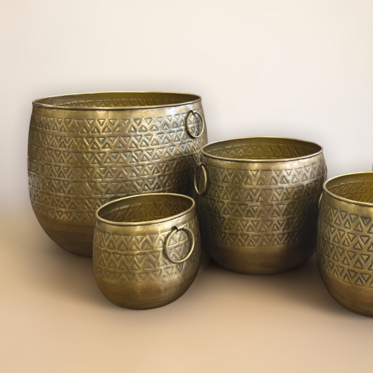 Azure Brass Iron Planter - Extra Small
