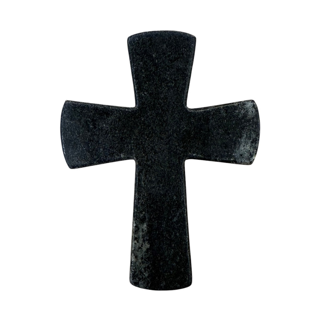 Black Marble Latin Cross - Large