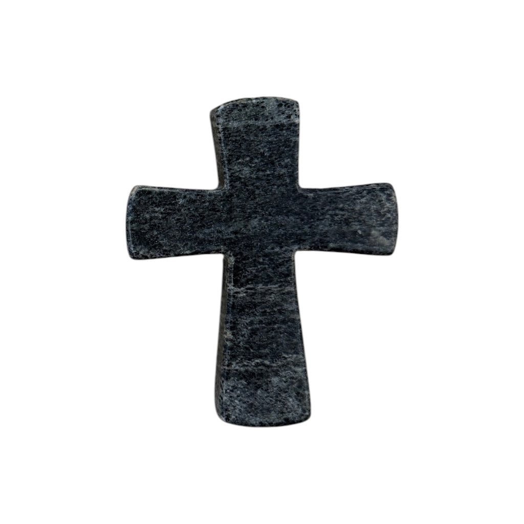 Black Marble Latin Cross - Small