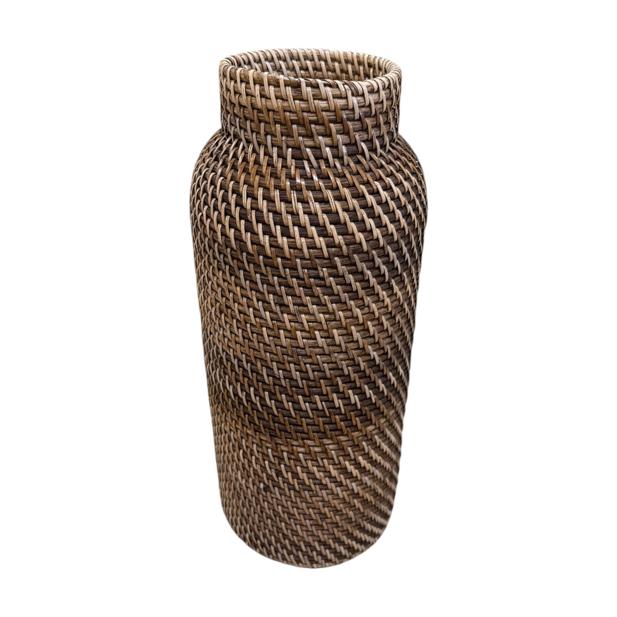 Bahama Rattan Tall Vase 40cm - Brown