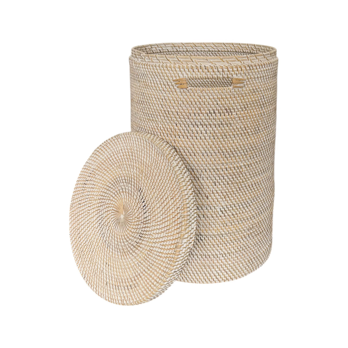 Bahama Rattan Laundry Hamper White - Large