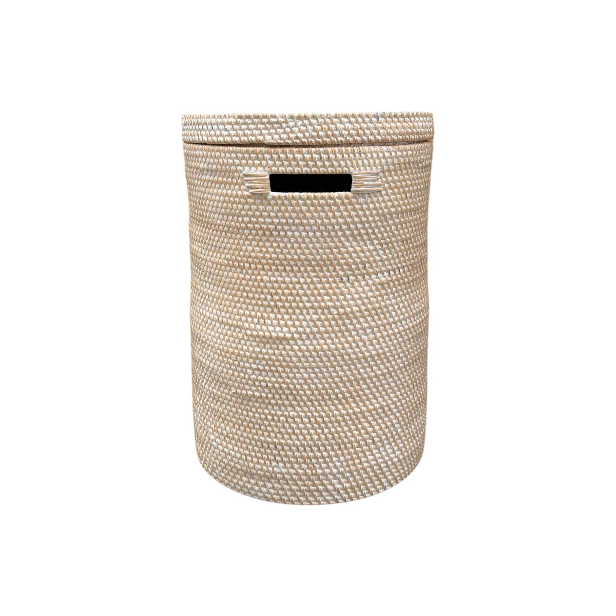 Bahama Rattan Laundry Hamper White - Small