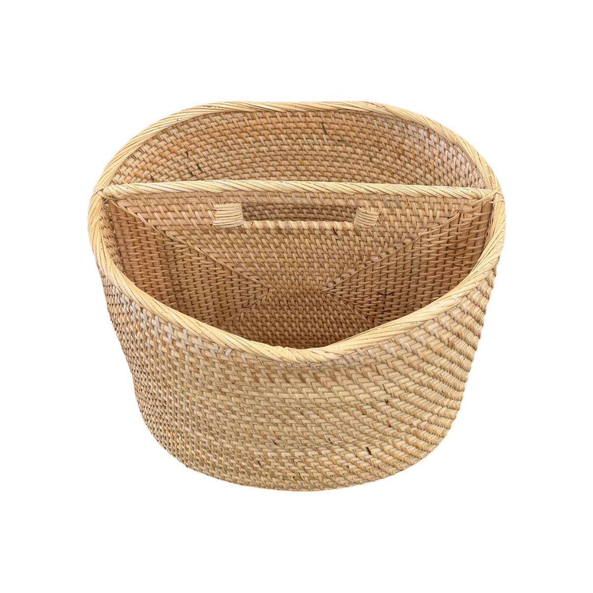 Bahama Rattan Magazine Basket - Natural