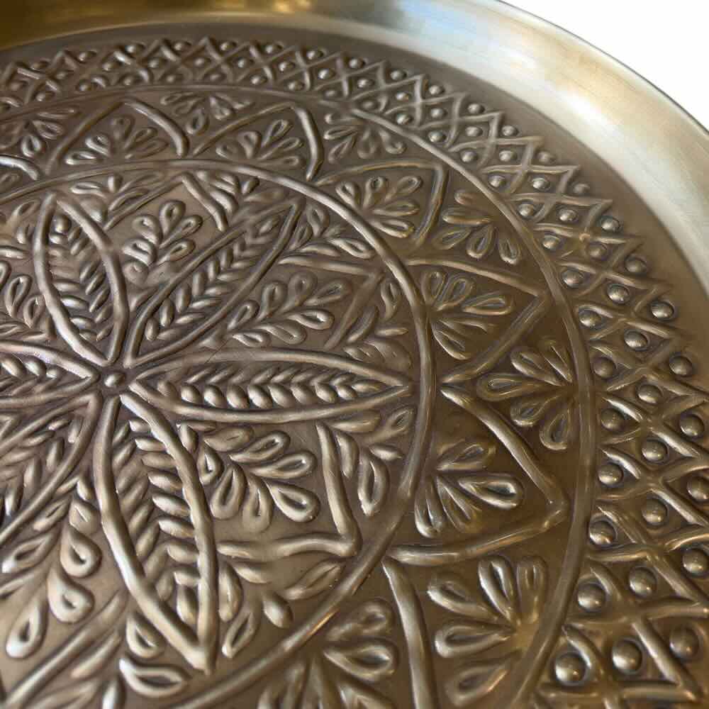 Baku Embossed Platter - 52cm