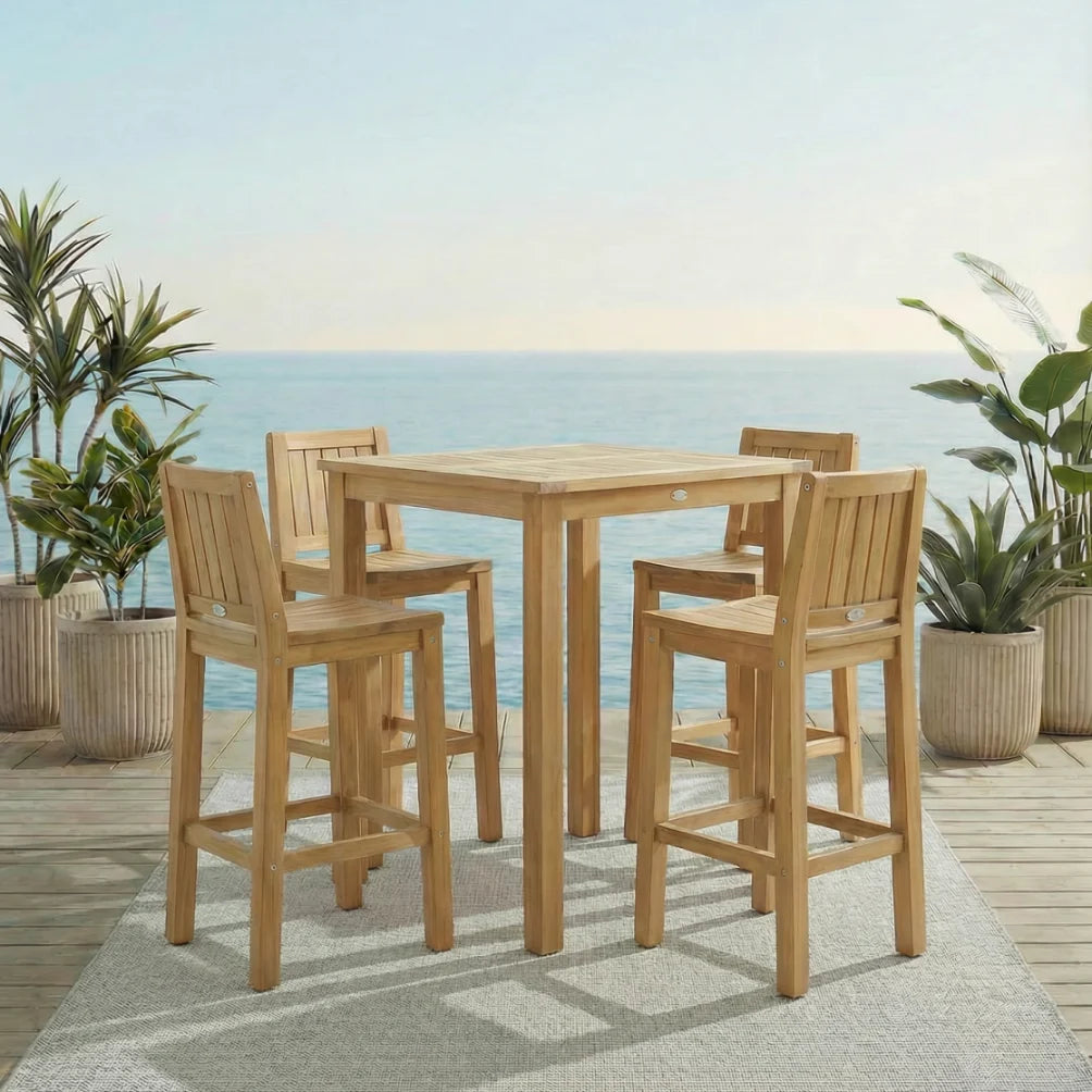 Balmoral Outdoor Square Bar Table 100cm - Teak