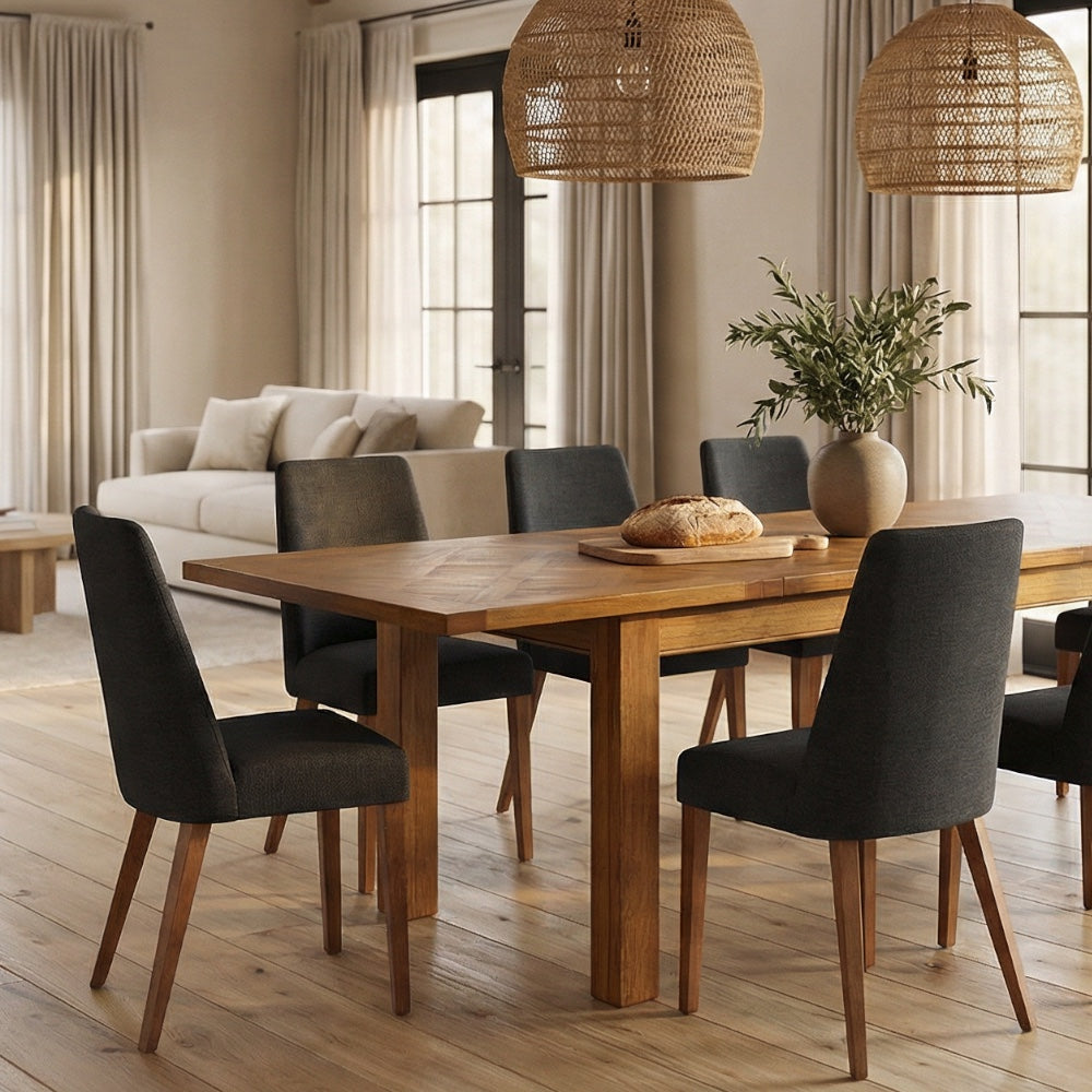Bellagio Extension Dining Table 150-230cm - Provincial Oak Parquetry