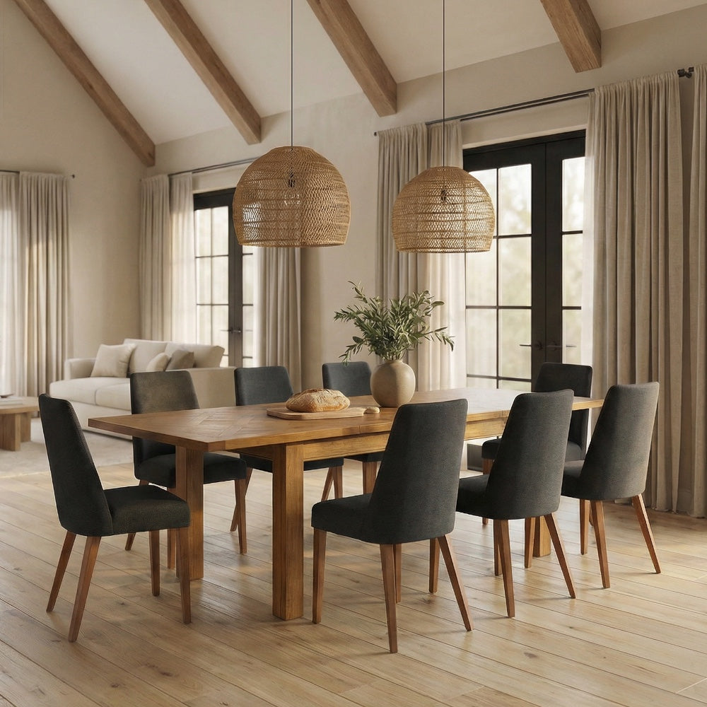 Bellagio Extension Dining Table 210-310cm - Provincial Oak Parquetry