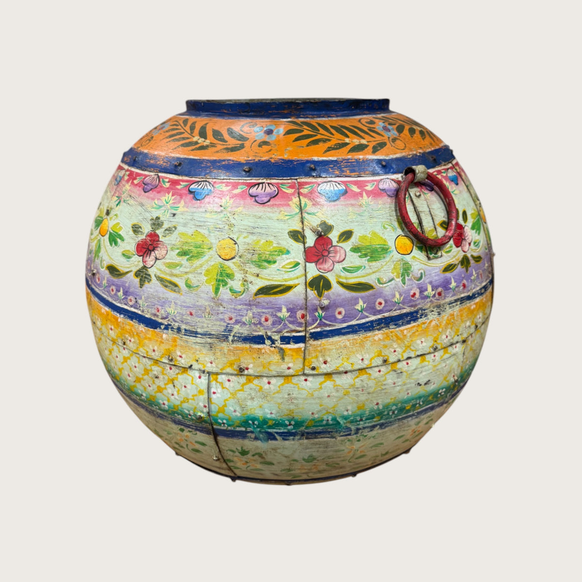 Blue Painted Urn - Large