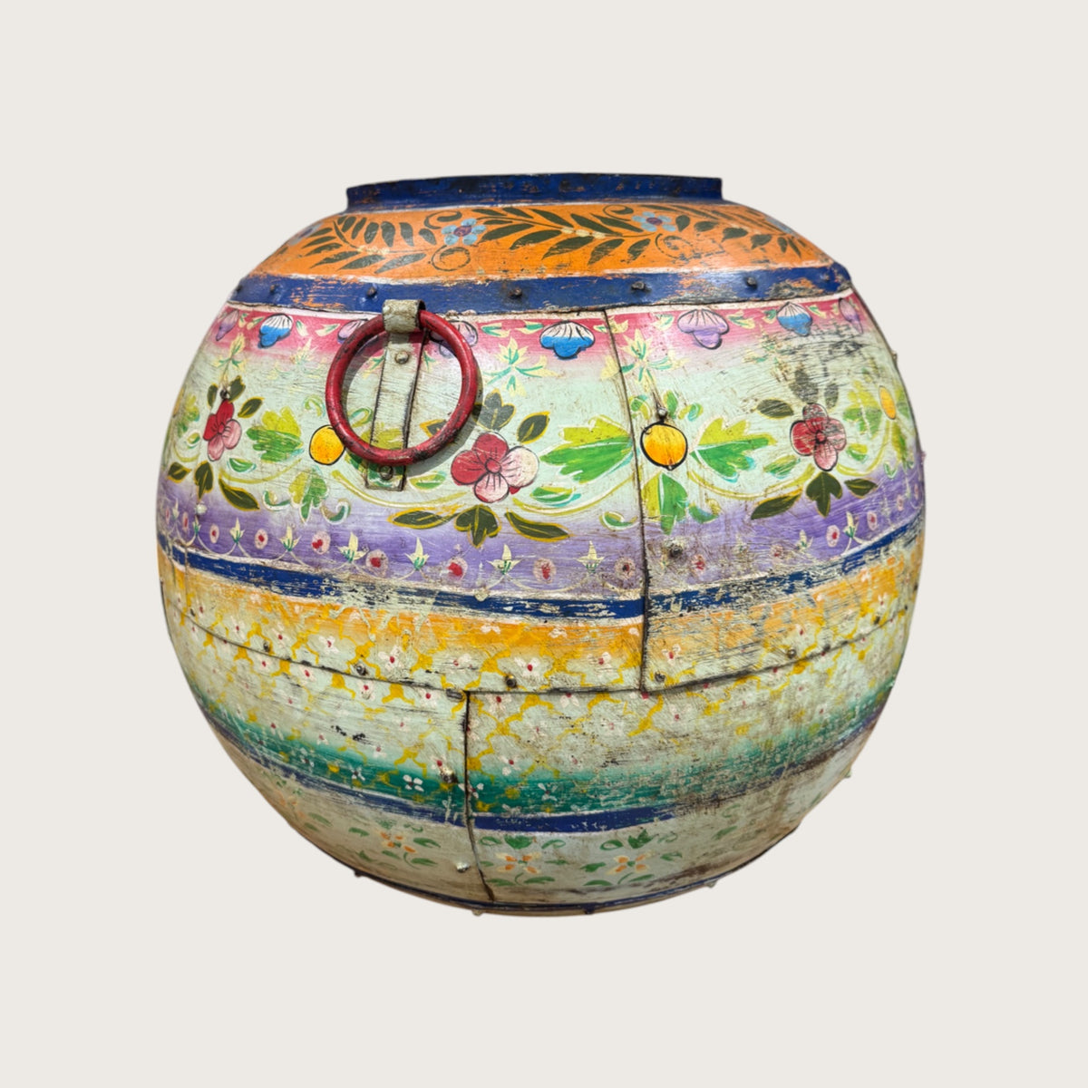 Blue Painted Urn - Large