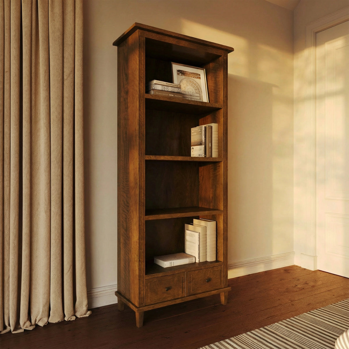 Brittany Bookcase - Mango Wood
