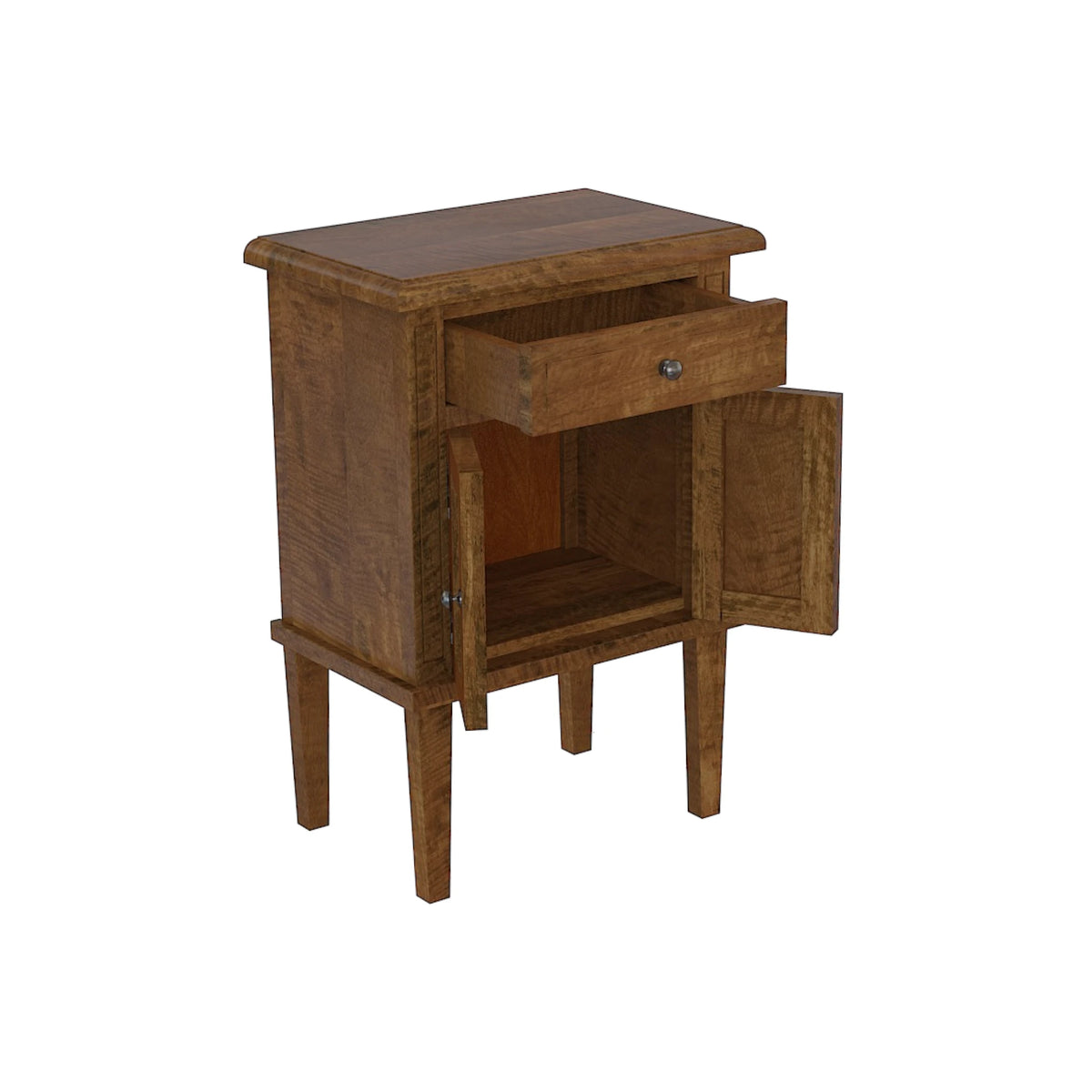 Brittany 2 Door Bedside Table - Mango Wood