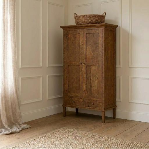 Brittany Wardrobe - Mango Wood