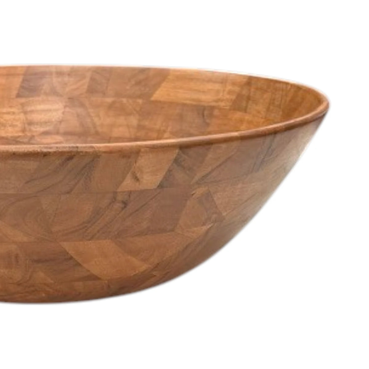 Chevron Large Timber Bowl