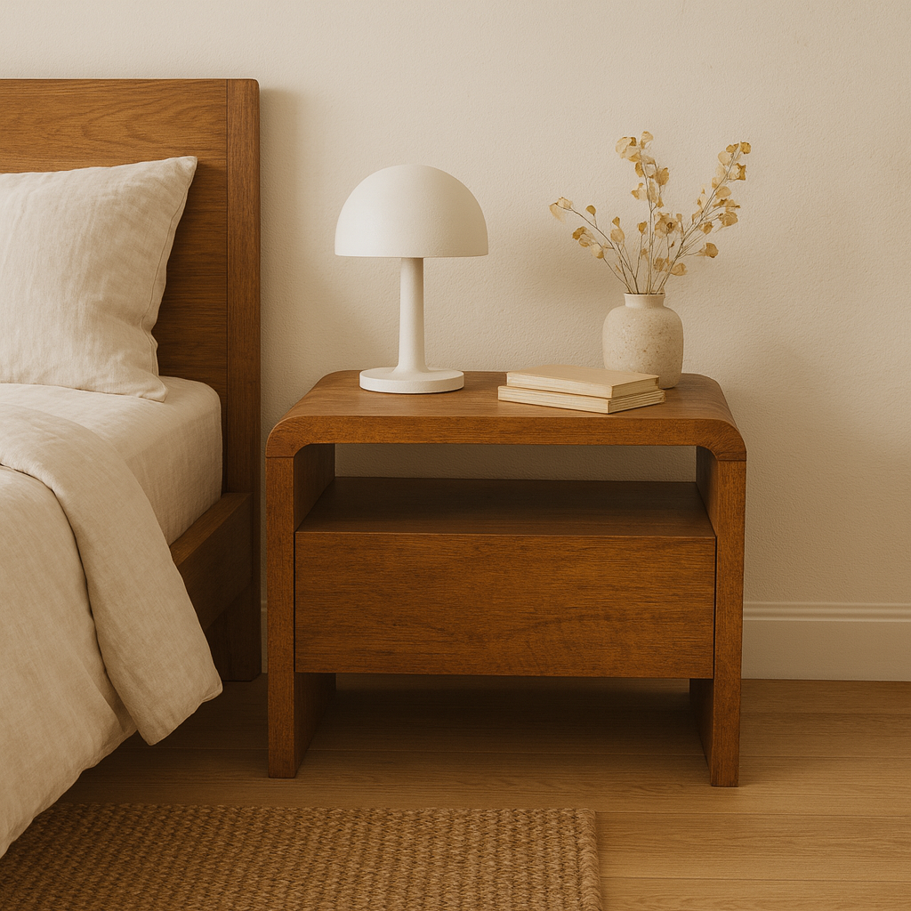 California Bedside Table - Mango Wood