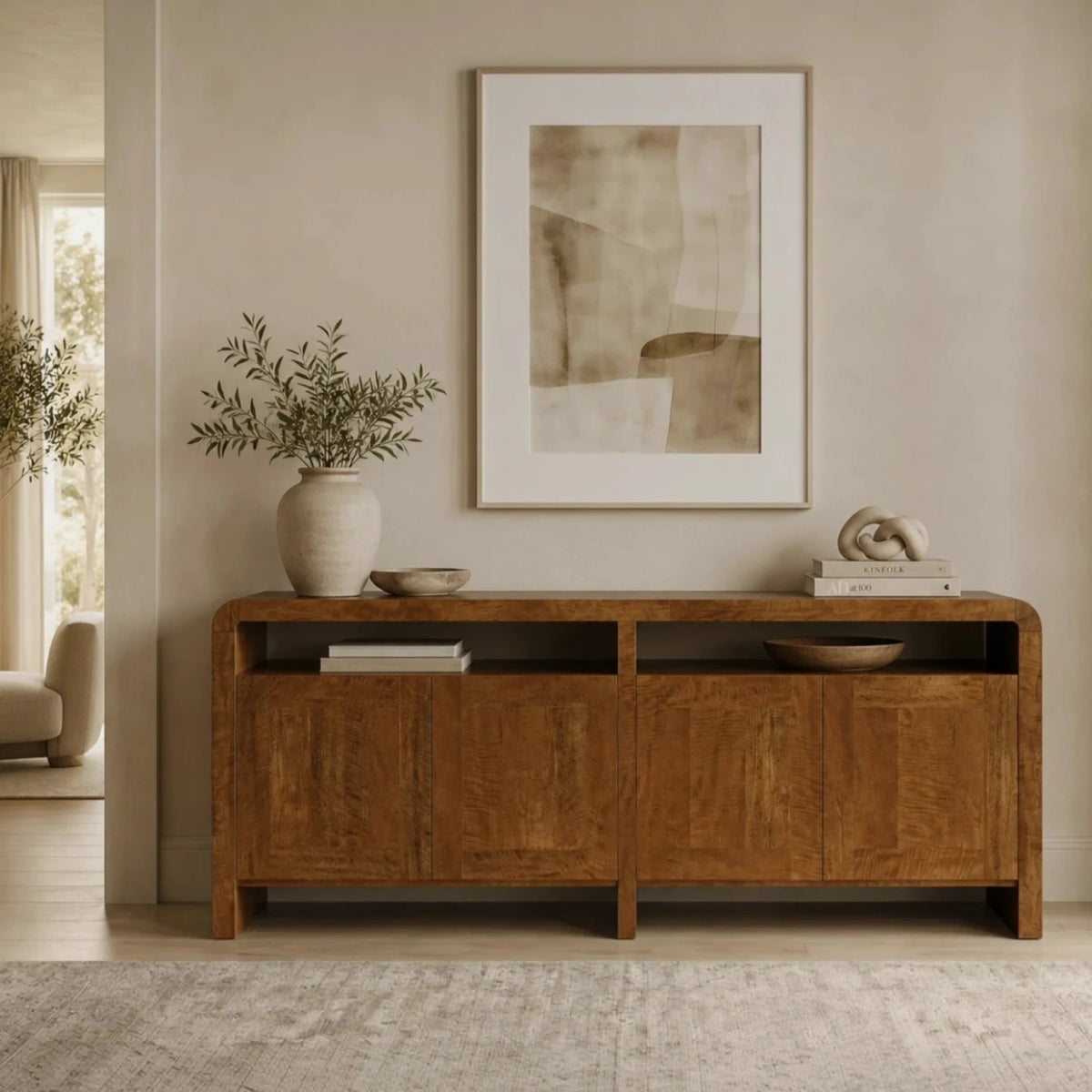 California Low Sideboard & Entertainment Unit - 180cm