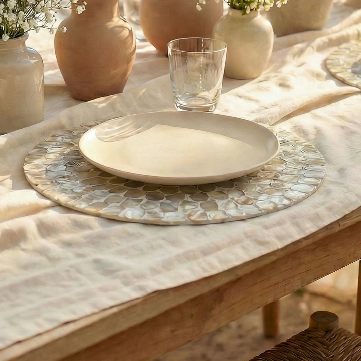 Capiz Placemat - Sand Dune