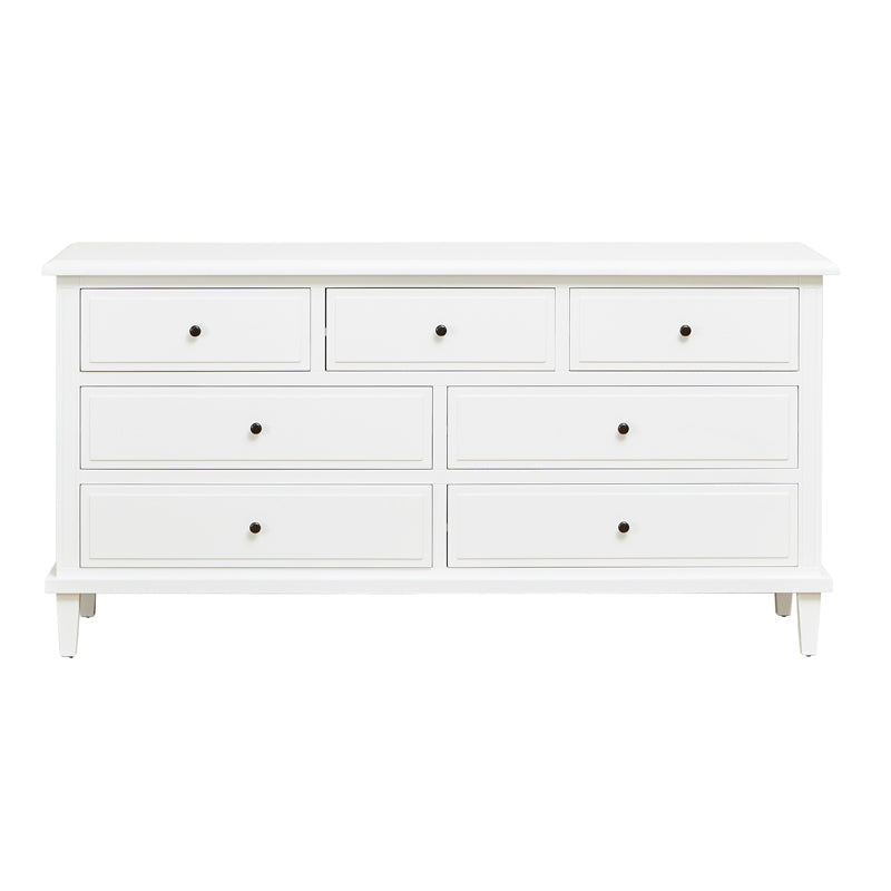 Hamptons 7 Drawer Chest - White