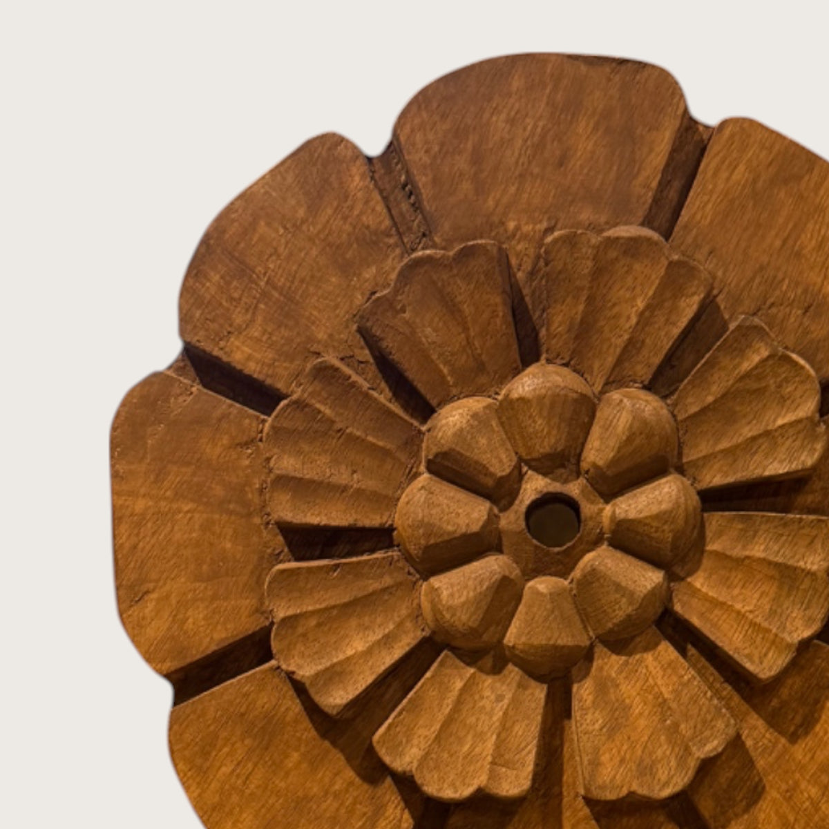 Carved Flower on Base - Small