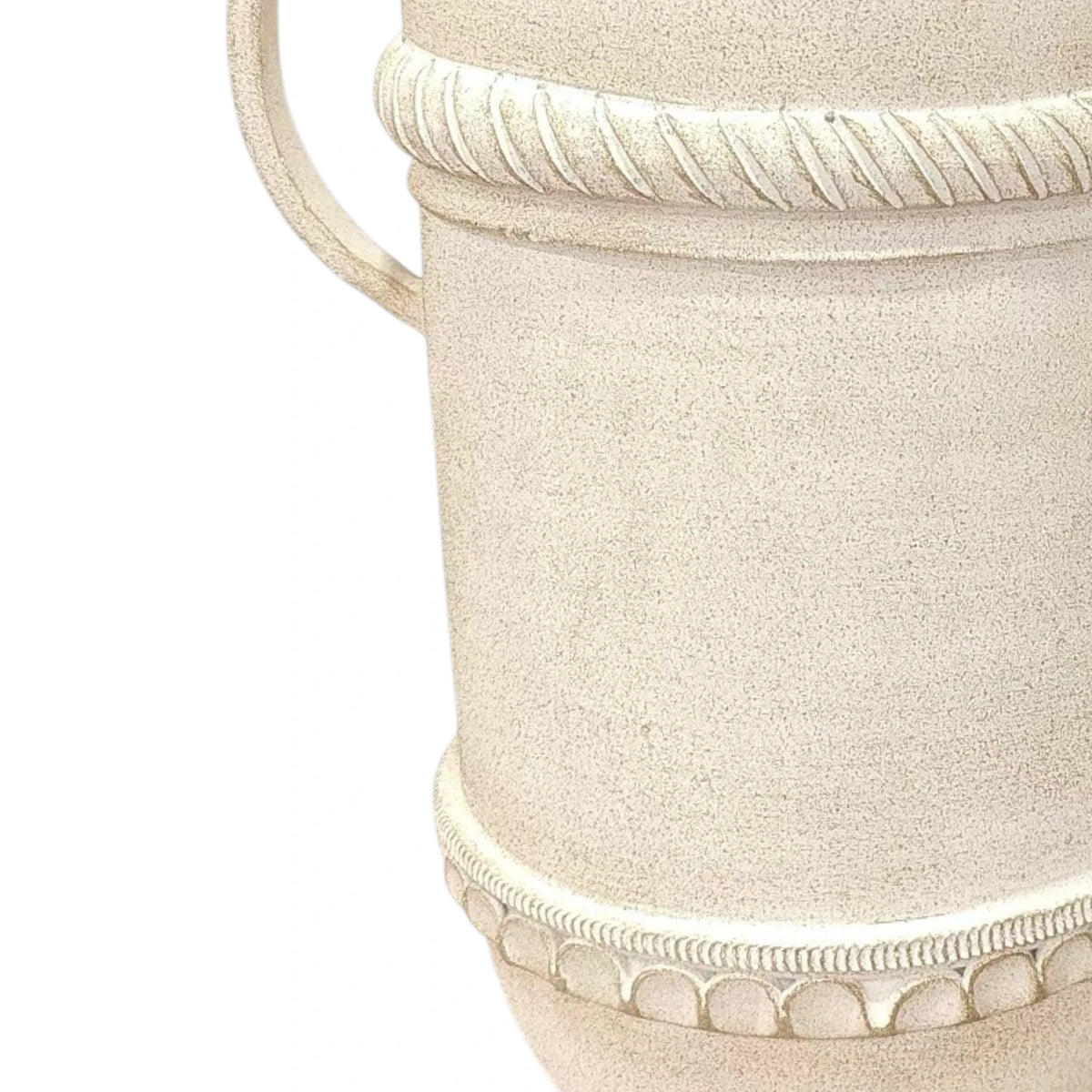Celeste Terracotta Antique Pot - White
