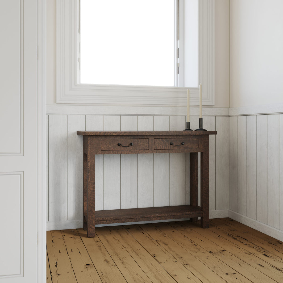 Chateau 2 Drawer Console - Mango Wood