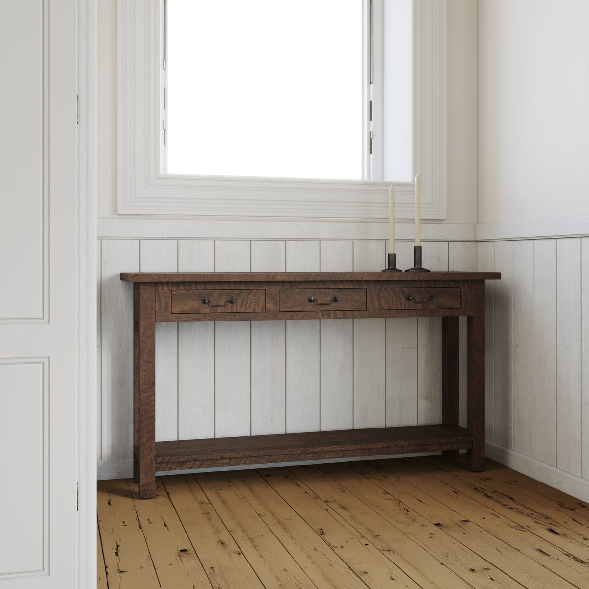 Chateau 3 Drawer Console - Mango Wood