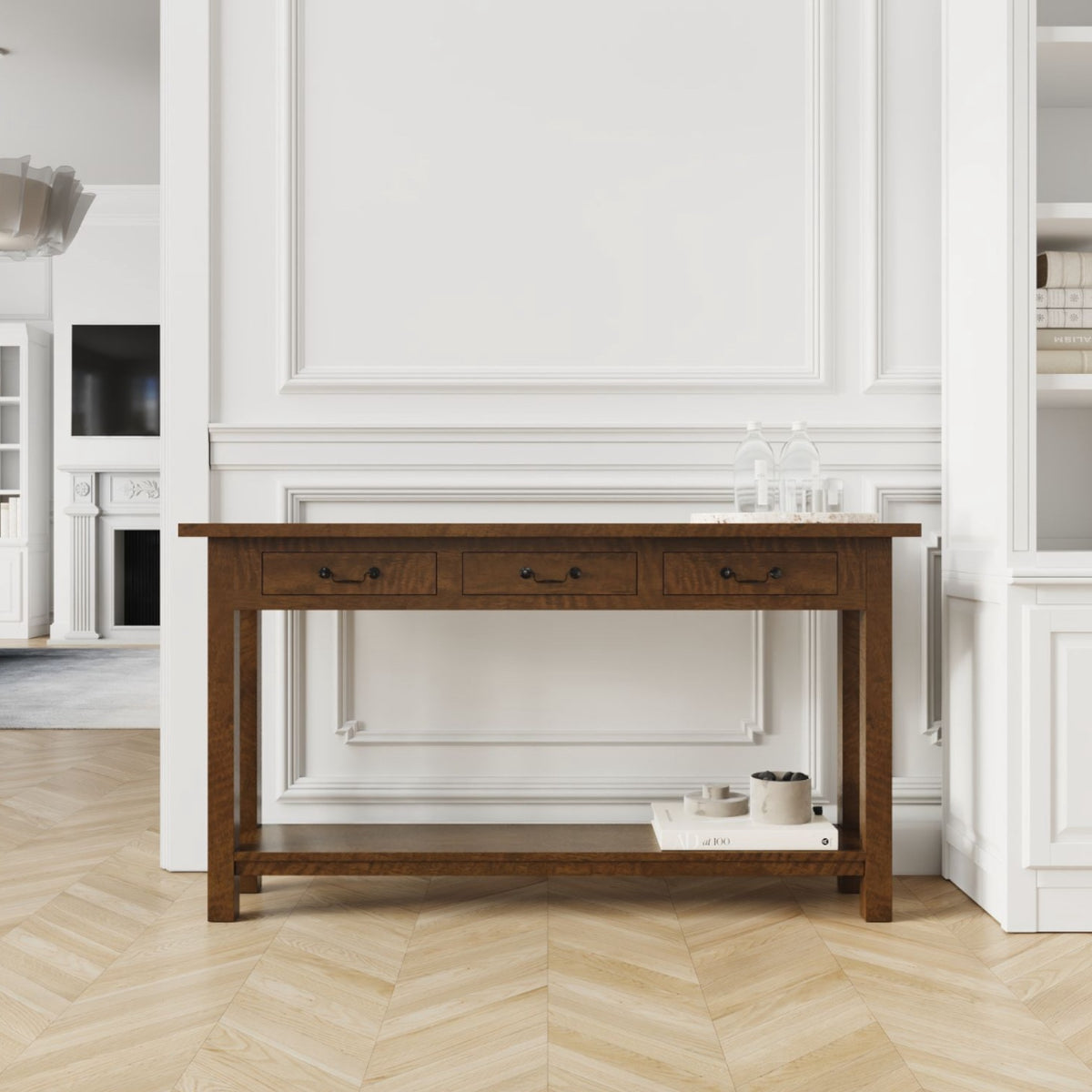 Chateau 3 Drawer Console - Mango Wood