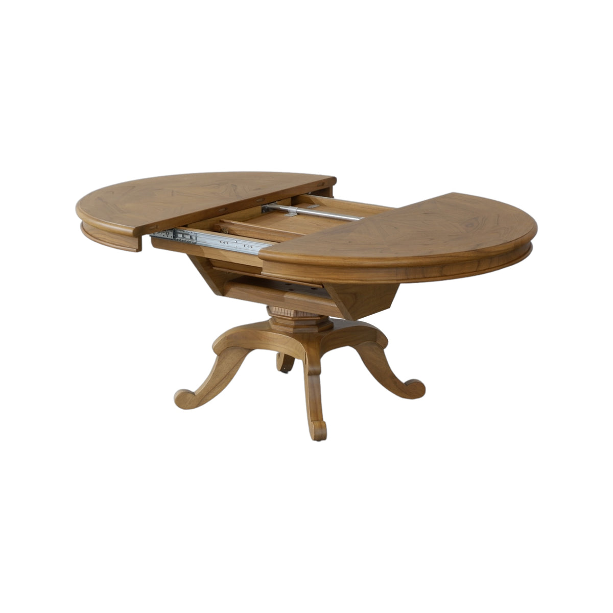 Chateau Round Extension Dining Table 125-175cm - Natural Parquetry