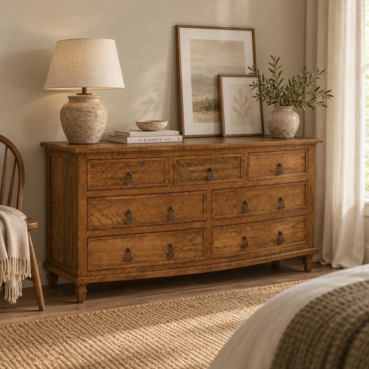 Chateau 7 Drawer Chest - Mango Wood