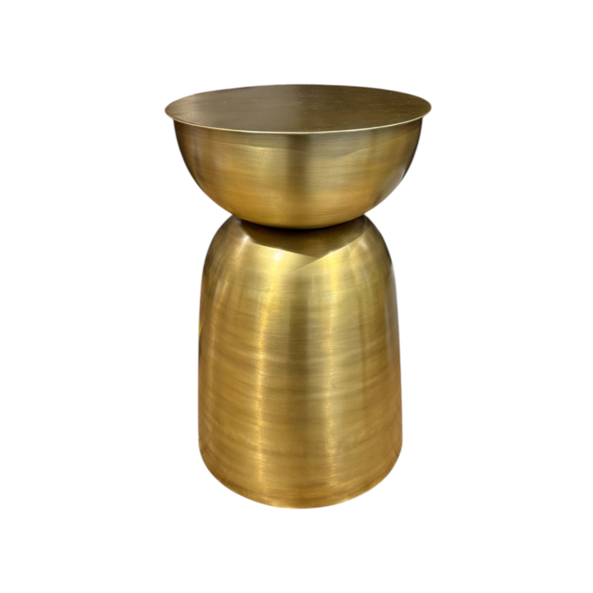Chloe Side Table - Light Brass