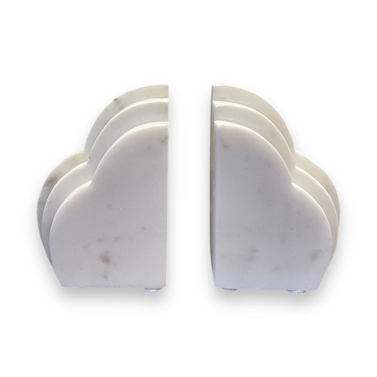 Clouds Marble Bookends