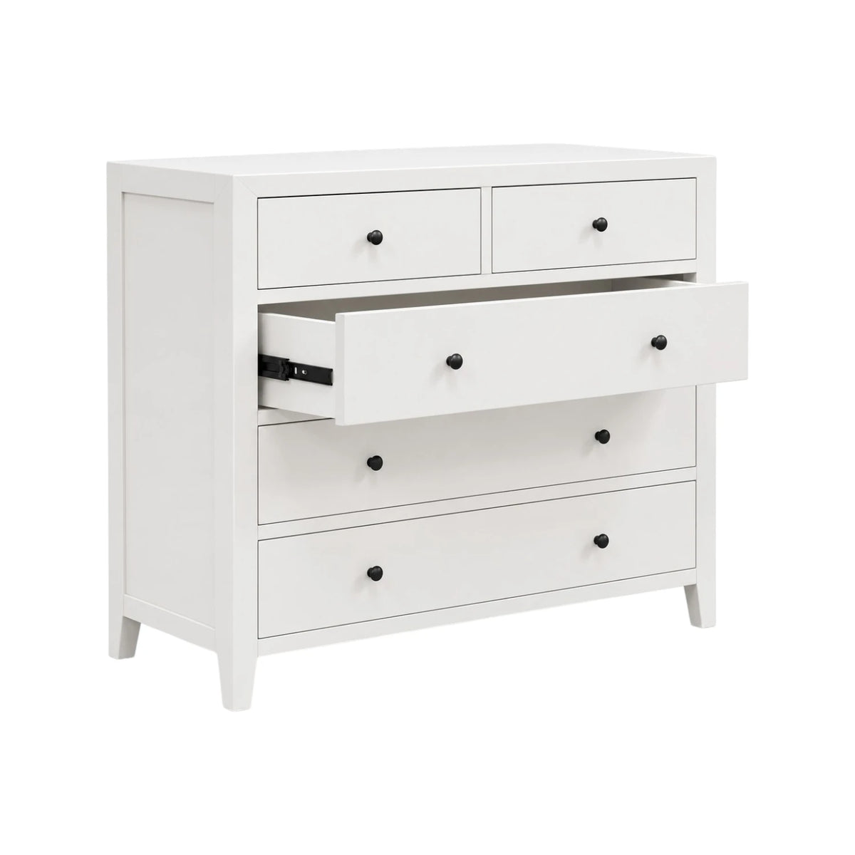 Coastline 5 Drawer Chest - White